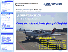 Tablet Screenshot of aeroformation.ch